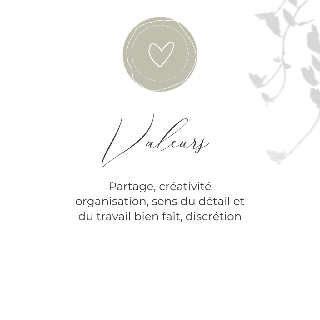 Valeurs Atelier Zeste d'Amour