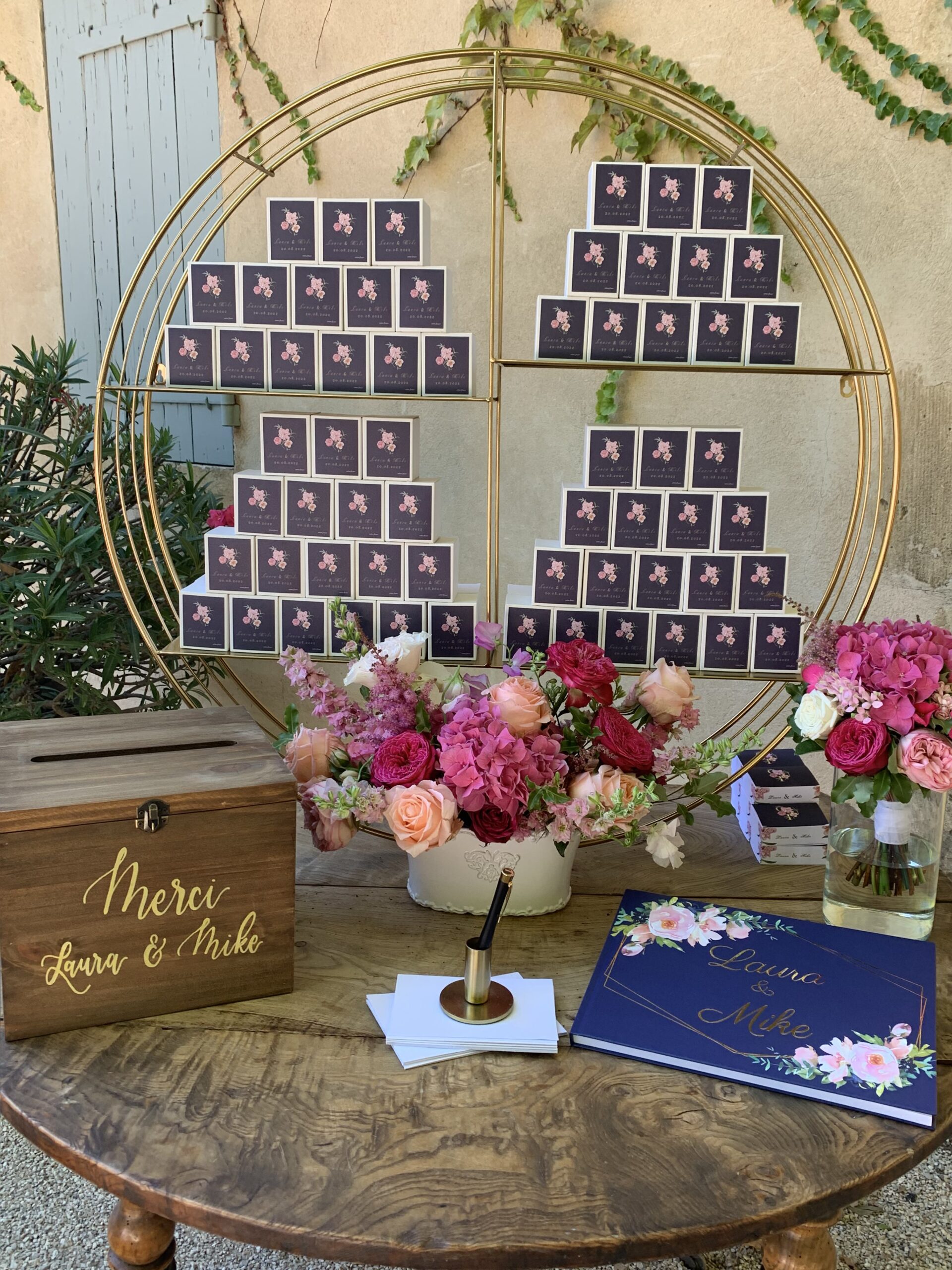 Mariage Laura et Mike Août 2022 Château Val Joanis Atelier Zeste d'Amour